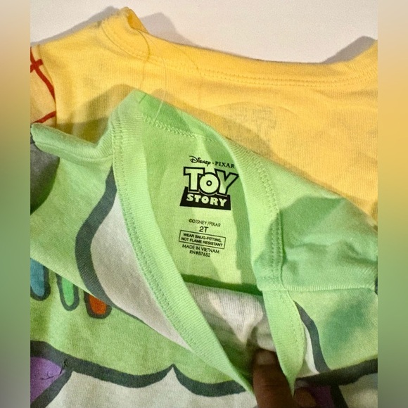 🆕 Disney’s Toy Story Buzz Lightyear & Woody Kids PJ Set - Picture 3 of 8